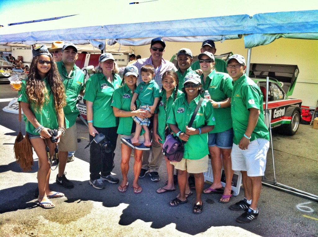 Here's everybody in their Team Luigi regalia. That tall interloper in the back is Adam Carolla.